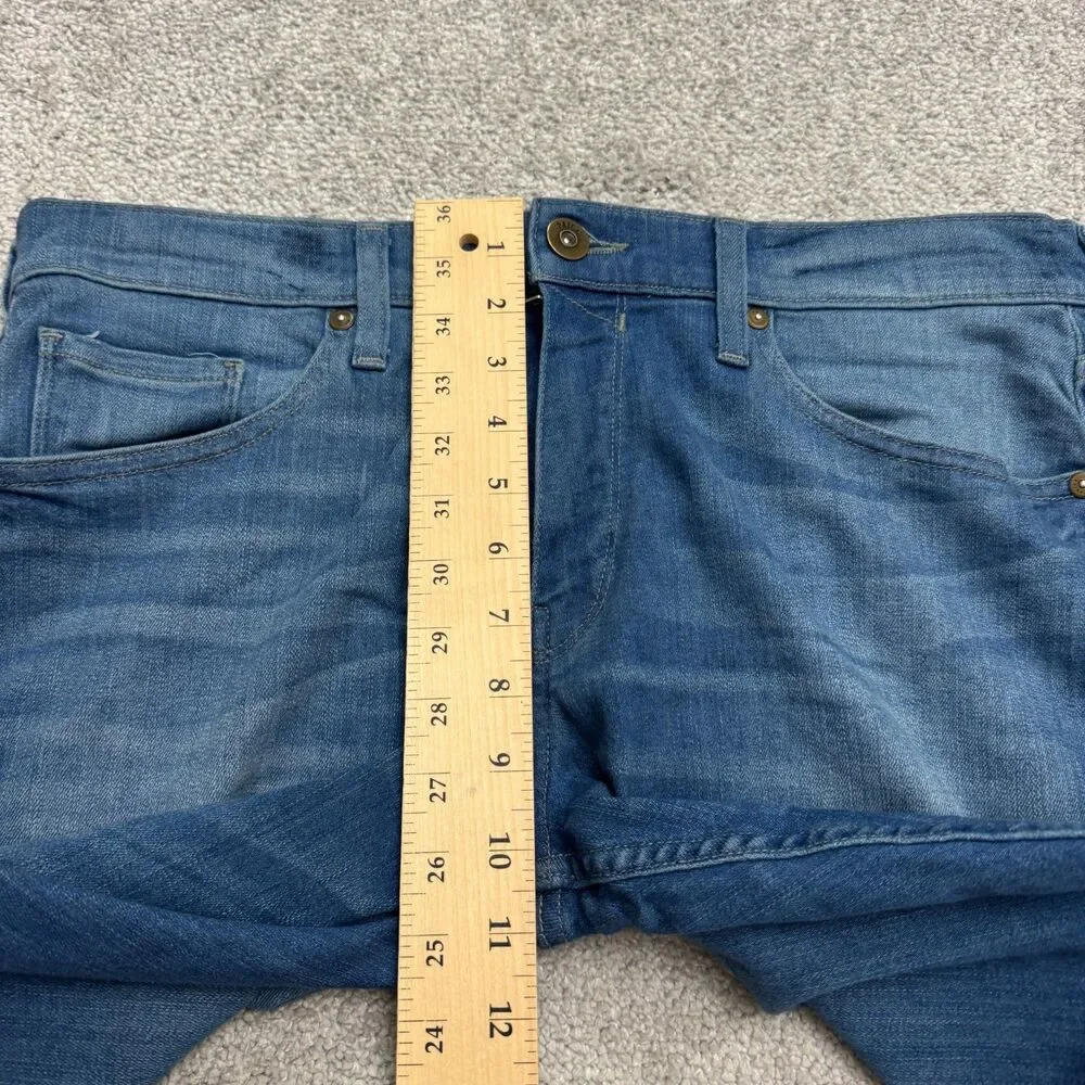 Paige Federal Hammonds Straight Slim Denim Jeans Men 34 Blue Medium Wash Stretch